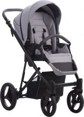 Детская коляска 2 в 1 Bebetto Flavio PRO 04 gray, 100% Эко-кожа,